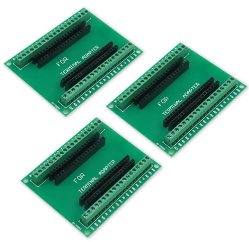 ESP32 Breakout Board Binghe 3 Pieza ESP32 Placa de expansión GPIO 1 en 2 Espacio Entre Pines 22.5mm Compatible con Placas de Desarrollo ESP32 de 38 Pines