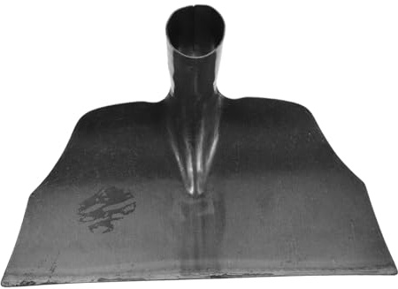 Sosoport Pala De Metal para Excrementos De Rascador para Establos De Ganado Rastrillo para Estiércol De Caballo Pala Multifunción Herramienta De Limpieza Plateada