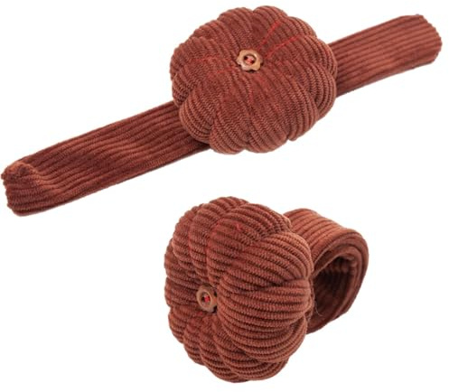 Generisch Cuscino per aghi da polso – 22 cm | Puntaspilli con bracciale, supporto per aghi a forma di cuscino portatile con elastico regolabile per cucire quiltutensili, bordeaux, Siehe