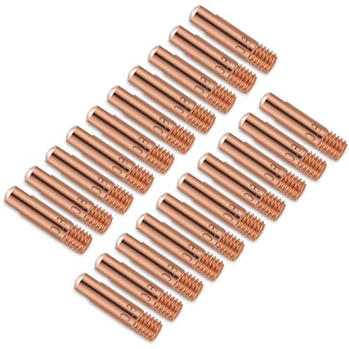 20pcs MB 15AK MIG Soudage Torche Pointe, Conseil de Contact, Soudure Pointe de Tube en Cuivre, Torche de Soudage, Gaz Accessoires de Pistole(0.8mm)