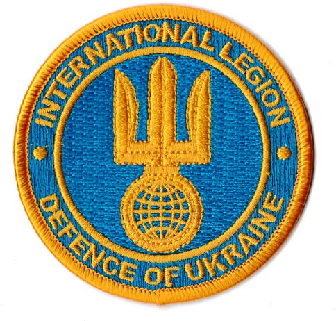Patche Écusson Légion Internationale Ukraine Patch Militaire Thermocollant