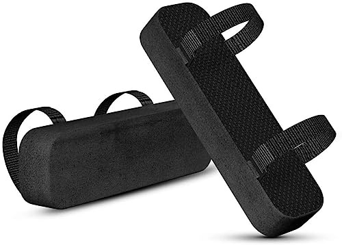 INF Vadderade armstöd/Armstödskuddar till stolar Svart 2-pack