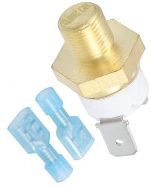 Interrupteur de capteur de température de ventilateur de refroidissement de moteur de radiateur automobile universel Unifizz 1/8'' NPT 200 degrés sur 185 degrés sur Off