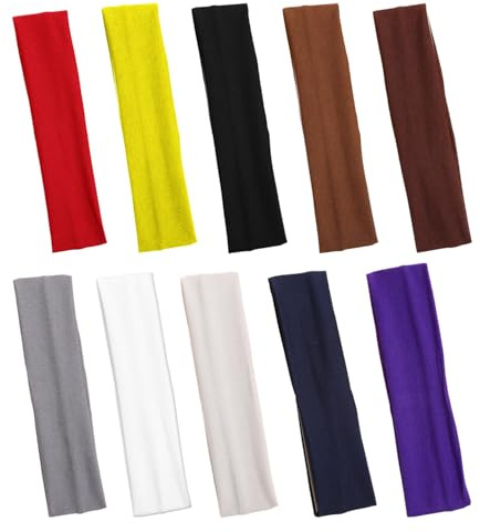 9 Solid Color Elastic Hair Bands, Sports Hair Tie Tools, Women'S Hairstyle Accessories, High Elastic Yoga Hair Bands.