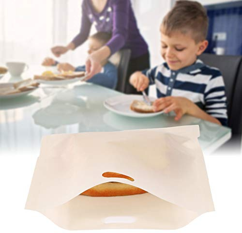 Cryfokt Brödrostpåse för Snabb Uppvärmning Av Bakverk och Smörgåsar, Non-stick Glasfibermaterial, 16 * 16,5 Cm/6,3 * 6,5 Tum, Lämplig för Barn och Snacks (17 * 19 cm)