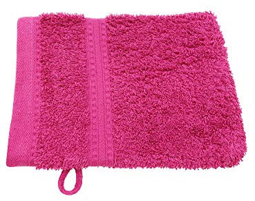 Julie Julsen® Bio Waschhandschuhe in 32 Farben erhältlich weich und saugstark Fuchsia 15x21 cm