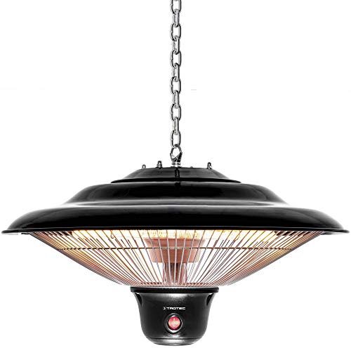 TROTEC Design takvärmare IR 1500 SC terrassvärmare, infraröd spotlight, värmestrålare, 3 värmenivåer 500 W/1 000 W/1 500 W effekt yta 10 m2 takmontering, energieffektiv