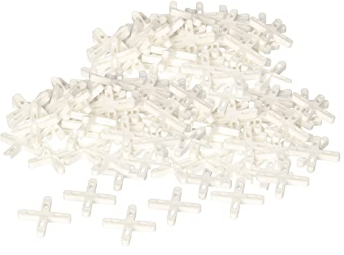 KOTARBAU® Crucetas para juntas 5 mm, 500 UNIDADES, Distanciadores de plástico, Espaciadores de baldosas para lechadas, Cruces para colocar azulejos, Clips
