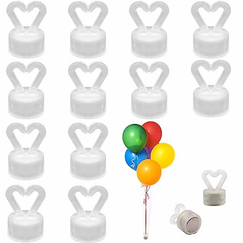 Ballongewicht,12 Stück Ballongewicht für Helium,Luftballon Gewichte Kunststoff Set,Luftballon Gewichte für Hochzeit Kinder Feiern Geburtstag Party Dekoration