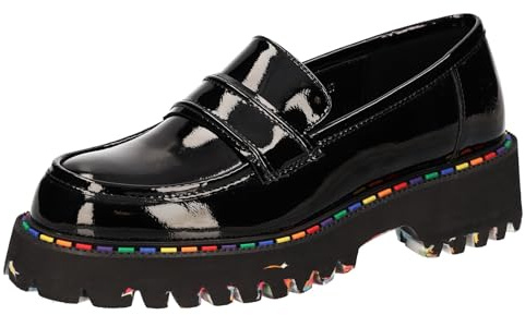 2Go Fashion Femme 8983-401 Mocassin Penny, Noir laqué, 41 EU