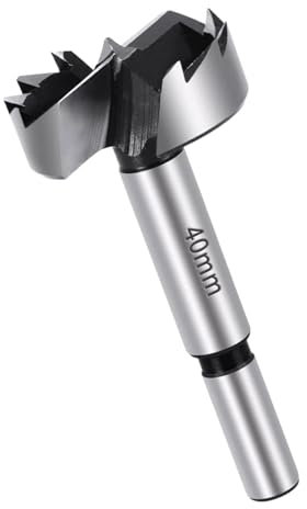 40mm Forstner Drill Bit, High Speed Steel Wood Boring Bit for Wood, Plastic, and Wooden Plank, Precision Drilling, Clean Cuts