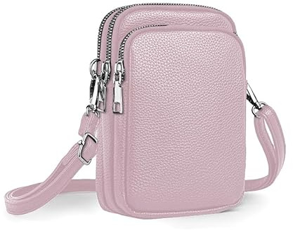 Casecond Miniväska damer mobiltelefon axelväska liten mobilväska att hänga med plånbok axelväska plånbok Crossbody Bag för iPhone 16 Pro Max 15 14 13 Samsung Xiaomi upp till 7,5 tum