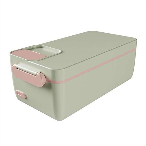 Cordless Electric Lunch Box Food Heater, Cordless Food Warmer, Battery Powered Heated Lunch Box, 1L 304 Stainless Steel Container, Warming Time Selectable, HD Display for Men Women Adults Car Vehicle