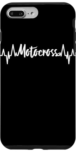 Motocross Cardiogramme Moto Tout Terrain Coque pour iPhone 7 Plus/8 Plus