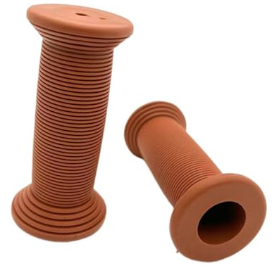 perfk 2X manopole per Manubrio Bici per Bambini Facili da installare, Copertura di Ricambio per manopole Bici, Marrone