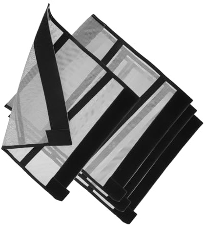ERINGOGO Bottes Anti-mouches pour Chevaux en Maille Respirante Gris, Lot de 4, Protection Jambes Insectes, Confort et Prévention Irritations, Usage Élevage et Compétition