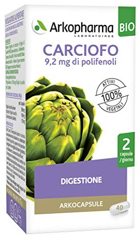 Arkopharma Integratore Alimentare Arko Capsule Carciofo Bio, 40 Capsule