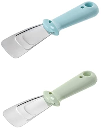 NIANOPKM 2 Pezzi Raschietto per Sbrinamento, per Congelatore, Raschietto per Ghiaccio in Acciaio Inossidabile, Sbrinatore per Congelatore da Cucina per Uso Domestico Pratici Accessori per Frigorifero