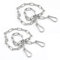 2 Pezzi Catena Acciaio Inox,Catena Metallo 1m x 3mm,Gancio Catena,Catena Inox per Decorativa Interni ed Esterni