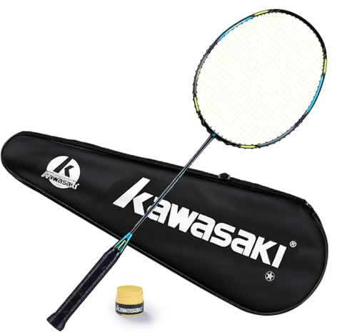 Raquette de Badminton Professionnelle en Graphite légère Haute Tension pour Attaque et défense Passion P22 avec Corde/Sac/poignée