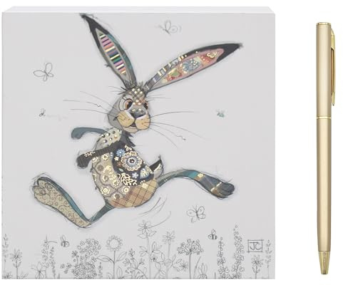 L & P Home & Gifts Lesser & Pavey Bug Art Kooks Hare Memo Block Pad | Daily notes, reminders, home or office