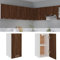 Hängeschrank Braun Eichen-Optik 29,5x31x60 cm Holzwerkstoff,Praktischer Hängeschrank für die Küche Viel Stauraum & Elegantes Design in Braun Eiche Küchenschränke, Küche Möbel