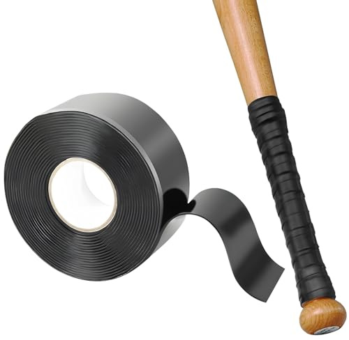 BDFDSJ Nastro antiscivolo per mazza da baseball, multi sport, per golf, tennis, softball e hockey, in silicone autofuso migliorato per trazione affidabile e assorbimento degli urti