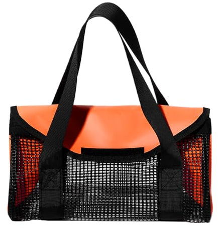 Generico Contenitore Per Esche Morbide,Organizzatore da Maglia con Manico per Contenitori,Organizzatore Attrezzatura Da - per Acqua Salata Spiaggia Fiume Lago Stagno Viaggi Stradali e Familiari