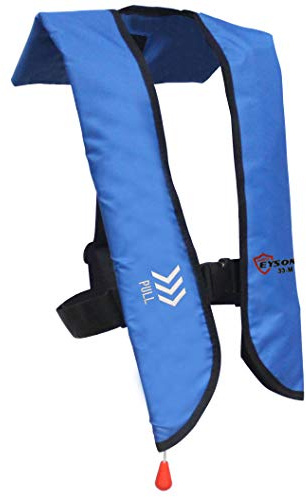 Eyson Inflatable Life Jacket Life Vest Basic Manual (709 Blue Manual)