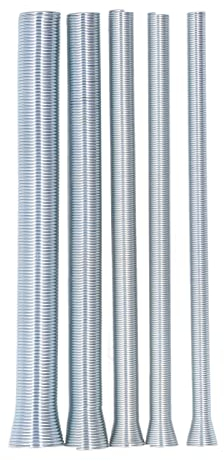 Juego de Dobladoras de Tubos con Resorte 5/8in 1/2in 3/8in 5/16in 1/4in-5 en 1 Juego de Dobladoras de Tubos para Cobre, Aluminio Y Tubos de Acero de Pared Delgada Paquete de 5