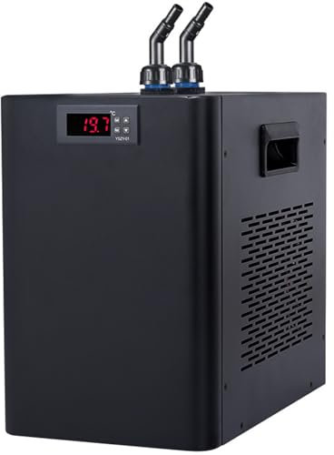 160L/300L/500L Aquarium Chiller, Water Chiller Water Cooler Fish Tank Chiller with Quiet Design Compressor, Refrigeration for Hydroponic Syste Axolotl Jellyfish Coral Reef