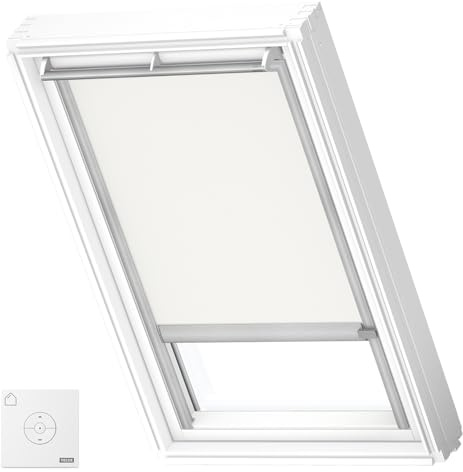 VELUX Originale Tenda Oscurante Solare (DSL), F06, Bianco, Telaio Alluminio