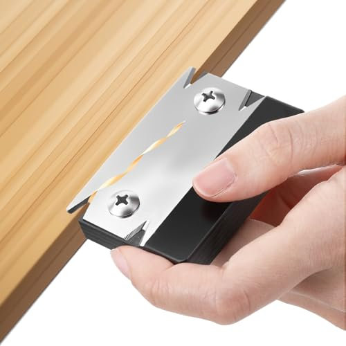 Edge Banding Trimmer Veneer Edge Trimmer Worktop Edging Cutter Band TrimmersCorner Planer Stainless Steel Hand Planer Bander for Burrs,Curved & Straight
