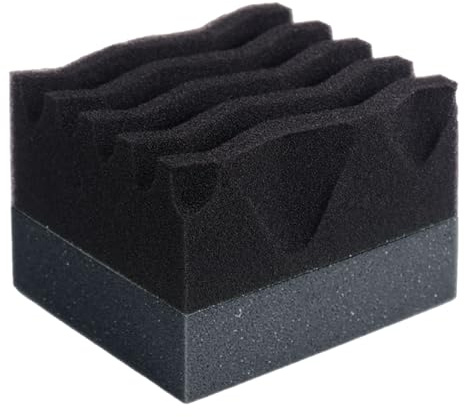 Sghtil Aplicador para Neumáticos | Espuma De Limpieza Llantas | Espuma Absorbente Reutilizable de Cera Estructura Alveolada para Ventanas Carrocería Vehículos