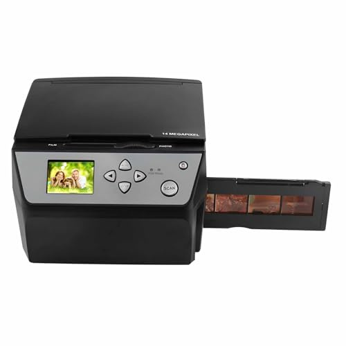 Scanner per Film e Diapositive, Scanner Digitale USB 22MP, con Schermo LCD da 5 Pollici - Converte Diapositive 35mm, Film 135 e 110 in File JPG HD, per Scanner Foto/Documenti/Biglietti da Visita