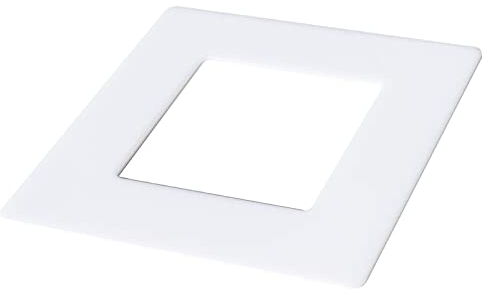 kekef Acrylglas Dekorrahmen weiß 1fach 2fach 3fach 4fach Tapetenschutz Wandschutz für Lichtschalter und Steckdosen (weiß 1-fach)