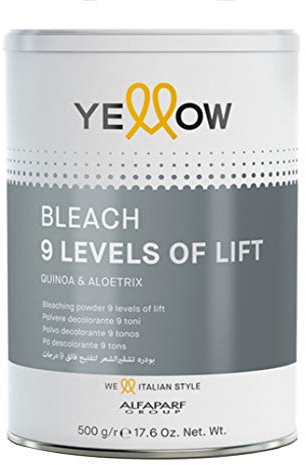 Polvo decolorante 9 tonos – Bleach 9 niveles de elevación – 500 g – Yellow (Alfaparf Group)