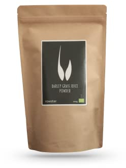 Bio Gerstengrassaft Pulver | zertifizierte Spitzenqualität 100% löslich Basenpulver | Barley Grass Juice Powder | rawster (200g)