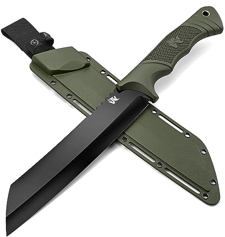 ODENWOLF W Machete - Machete Survival - Machete scharf echt aus D2 Stahl - Großes Buschmesser geeignet für jegliche Bushcraft & Outdoor Aktivitäten - Machete Garten auch geeignet für Gartenarbeit