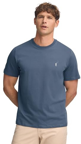 Polo Club Camiseta básica Azul Denim de algodón con Logo Rigby Go para Hombre