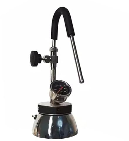 Espumador De Leche para Exteriores, Máquina Comercial para Espumar Agua Hirviendo a Vapor, con Boquilla De 3 Orificios, Llama Abierta Y Calefacción por Placa De Inducción