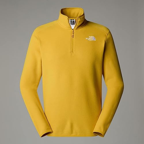 The North Face NF0A855W0XI M 100 Glacier 1/4 Zip - EU Maglia Lunga Uomo Turmeric Taglia XXL
