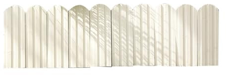 Valla de jardín de madera expandible, partición decorativa de celosía, borde de paisaje al aire libre para césped y balcón, color blanco, 100 x 50 cm