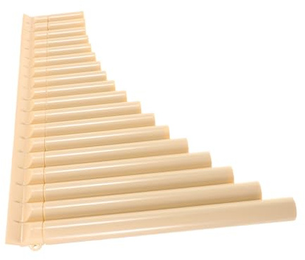 HONITANO 18 Pipes Pan Flute Plastic Panpipes Instrument for School Use Beginner Learning and Practice Educational Folk Wind Musical Instrument for Boys and Girls