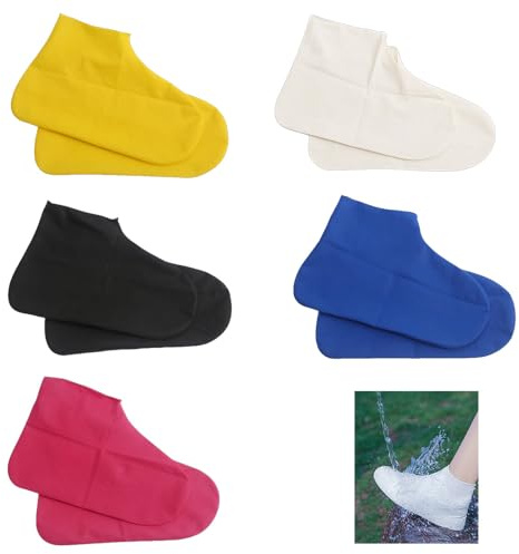 FEIHS Pluie Couvre-chaussures, Couvre-chaussures Imperméables, Surchaussures Impermeables Hommes et Femmes, Pour les Trajets Sous la Pluie et Randonnées en Plein Air