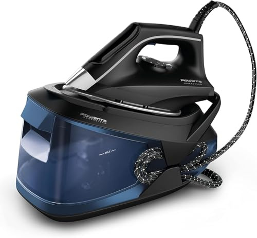 Rowenta Powersteam - Centro de planchado alta presión 6,2 bares, Golpe de vapor de 340 g/min, Continuo de 120 g/min, Suela MicroSteam con depósito de 1,7 L (Reacondicionado) (Reacondicionado)