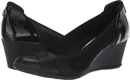 Anne Klein Timeout Escarpins à Talon compensé pour Femme, Noir, 38 EU