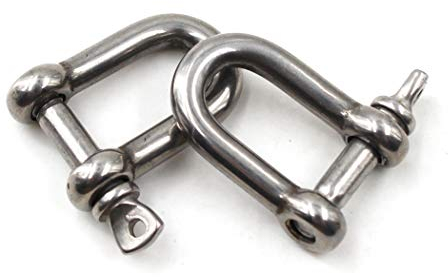 M10 Manille Manille De Levage En Acier Inoxydable 304 (Paquet De 2)