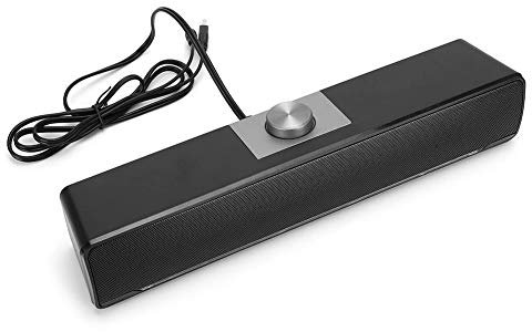 01 Altoparlante per Notebook, Altoparlante multimediale di Piccole Dimensioni per Ufficio per la casa(Black)