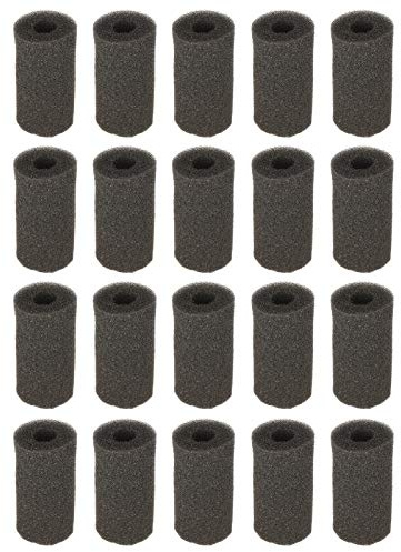Tomotato Filtre Éponge pour Aquarium, Kit de 20 Pièces de Mousse Dense pour Filtration Biologique, Compatible avec Tige d'Entrée de Filtre pour Eau Douce et Salée